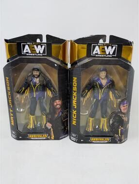 AEW All Elite Wrestling Unrivaled Collection #56 #57 Matt Jackson Nick Jackson